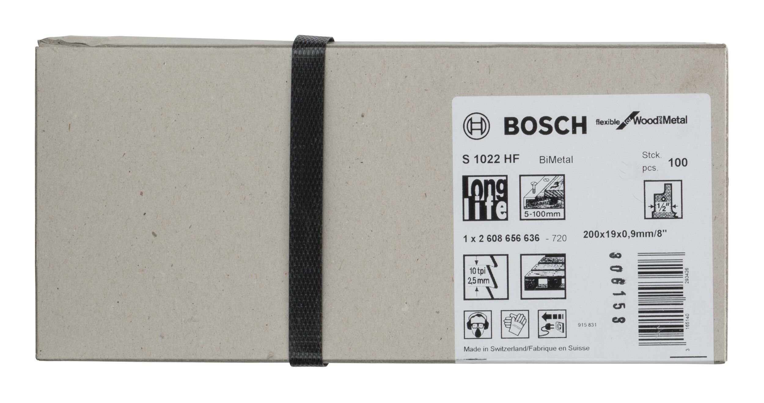 Säbelsägeblatt Wood 100er-Pack (100 Metal S for HF and - 1022 Flexible BOSCH Stück),