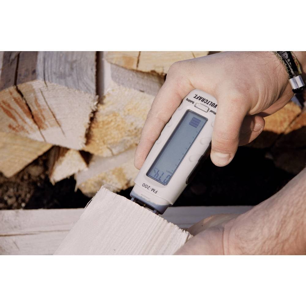 VOLTCRAFT Feuchtigkeitsmesser Holz- und Baufeuchte-Messgerät FM-200