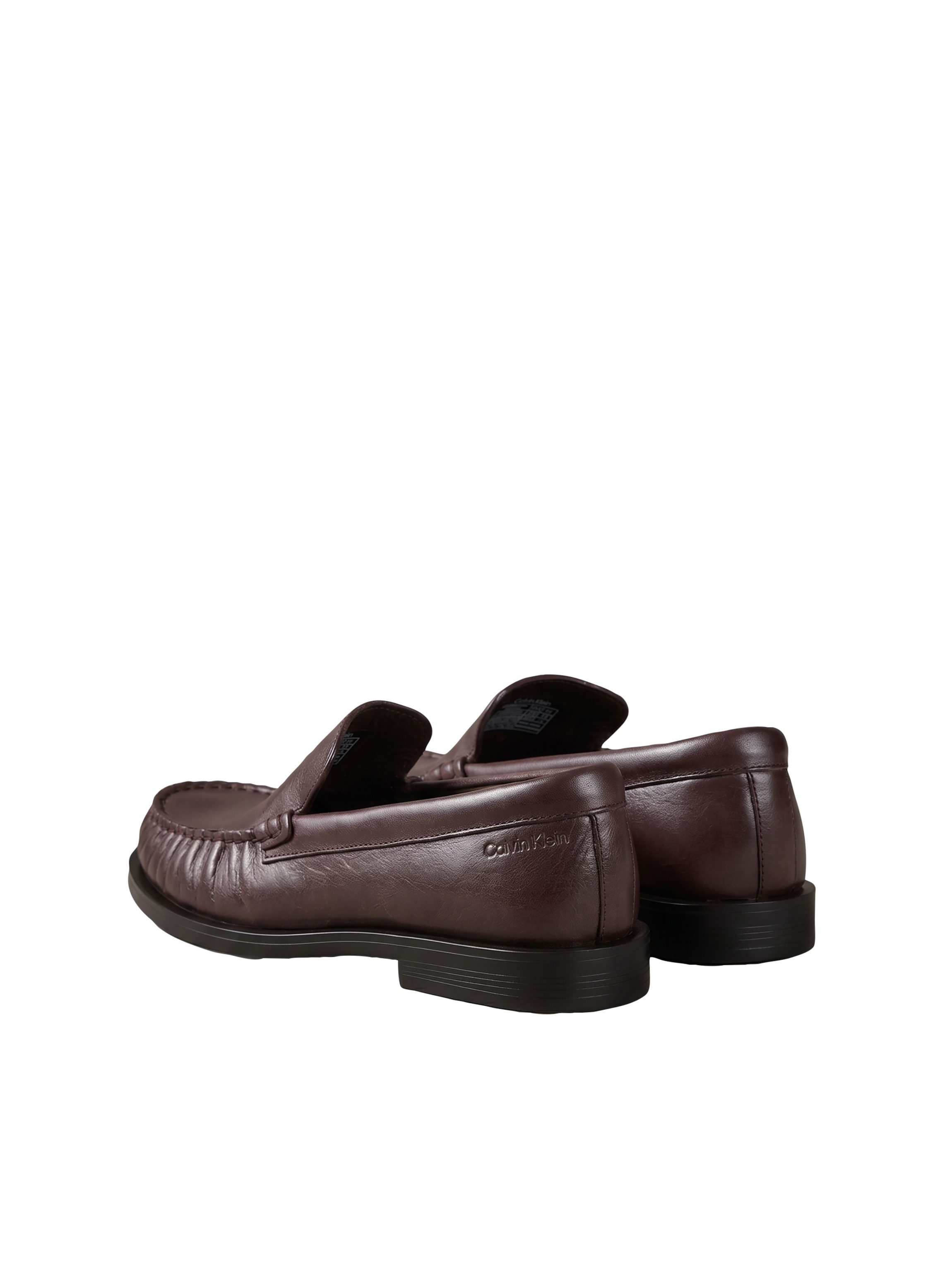 Calvin Klein ROUND ESSENTIAL LOAFER LTH Loafer Slipper, Schlupfschuh mit gepolstertem Schaftrand – Bild 3 von 5