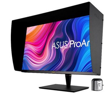 Asus 81,3cm Profess.PA32UCX-PK grey DP+HDMI UHD Spk Lift TFT-Monitor (3840 x 2160 px, 4K Ultra HD, 5 ms Reaktionszeit, 142 Hz, IPS, Lautsprecher, HDCP, HDR, Kopfhörerbuchse, Pivot, Höhenverstellbar)