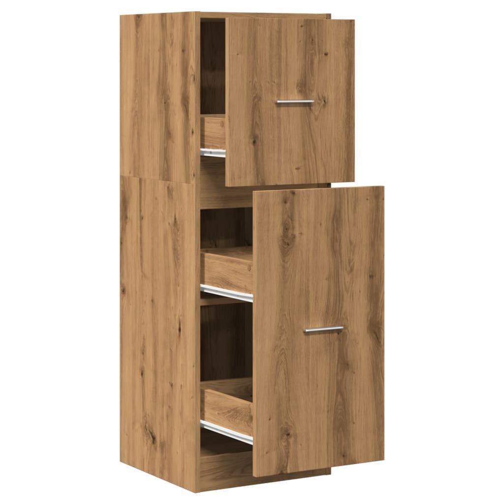 vidaXL Apothekerschrank 40 x 41 x 118 cm Küchenschrank Apothekerschrank Artisan-Eiche 40x41x11