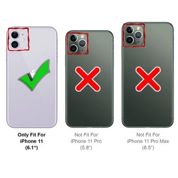 CoolGadget Handyhülle Carbon Handy Hülle für Apple iPhone 11 6,1 Zoll, robuste Telefonhülle Case Schutzhülle für iPhone 11 Hülle