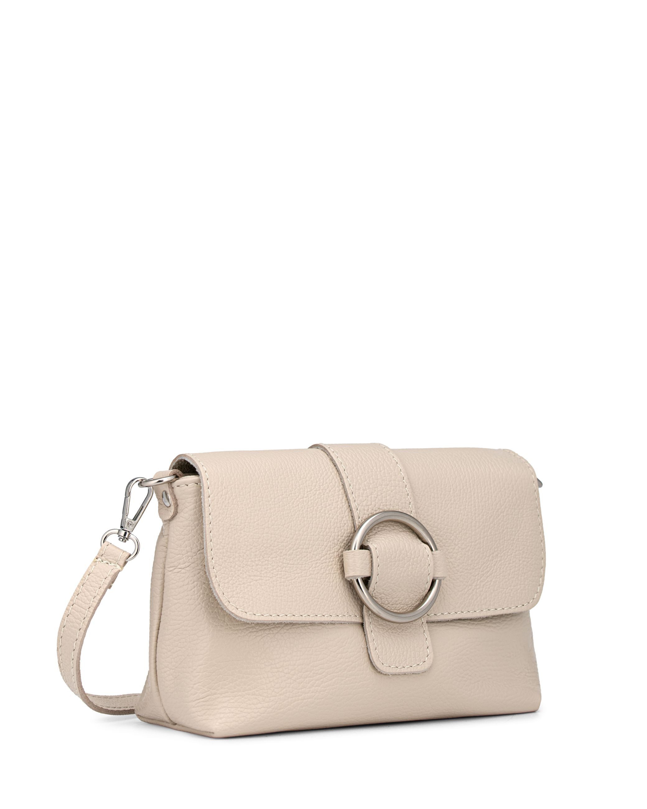 Caspar Clutch elegante Damen Leder Handtasche - Premium Line - Modell No.848, leicht, elegant & unempfindlich - 100% Echtleder - Handmade in Italy