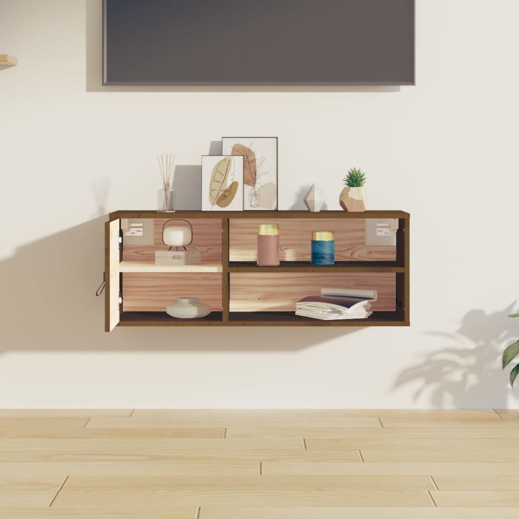 vidaXL Regal Wandschrank Honigbraun 80x30x30 cm günstig online kaufen