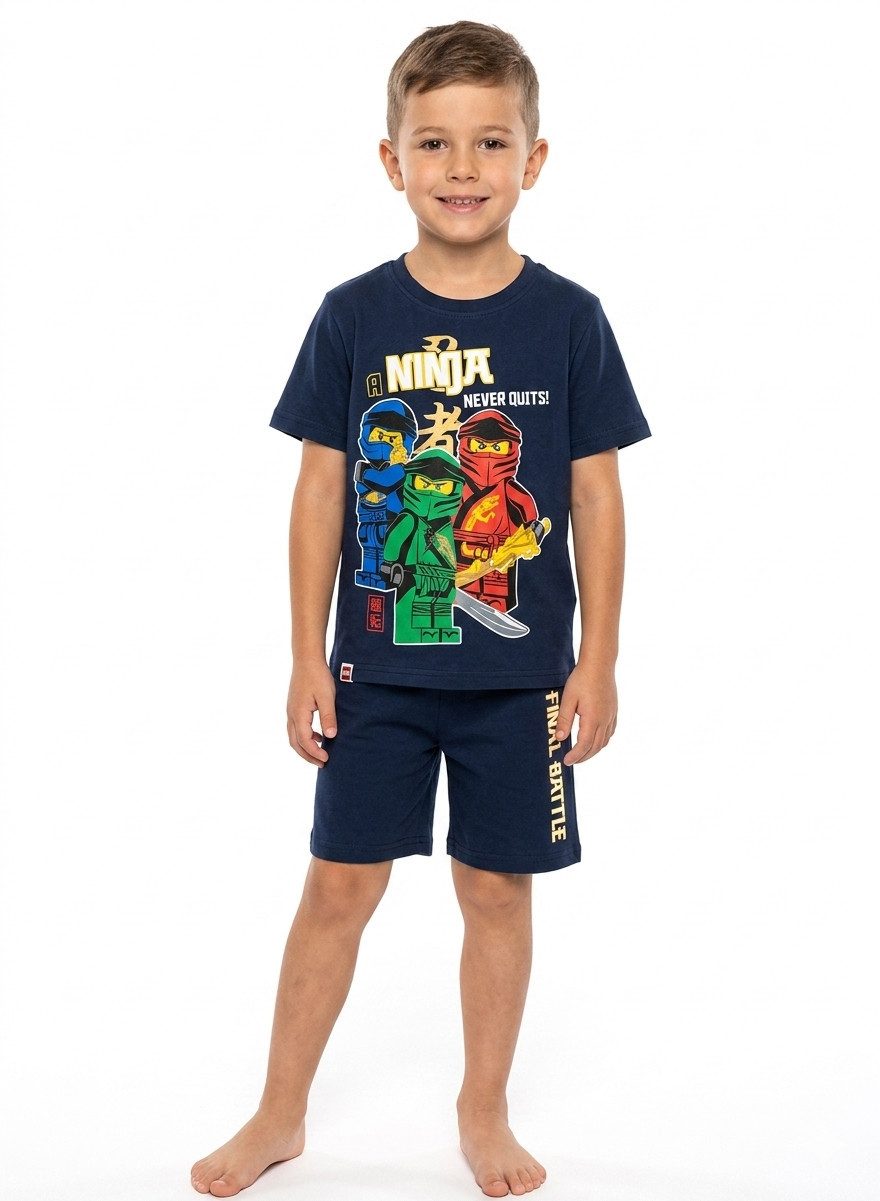 LEGO® Pyjama Lego® NINJAGO Pyjama Shorty Ninja Schlafanzug Jungen + Mädchen Lego Jungen Pyjama