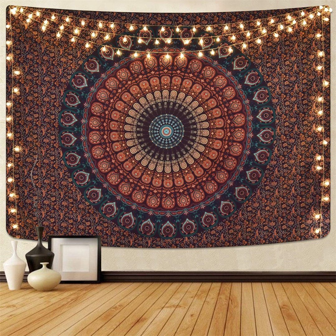 L.Ru UG Mandala 130cm Tapestry 150 Tuch St., Mandala-Wandteppich, DIY-Wandverkleidung), Wandteppich hängende Sandtuch Hängender Malerei, (1 psychedelisch Deko Yoga Wandbehang Tischdecke groß x Bohemian Tapisserie Hängedekoration