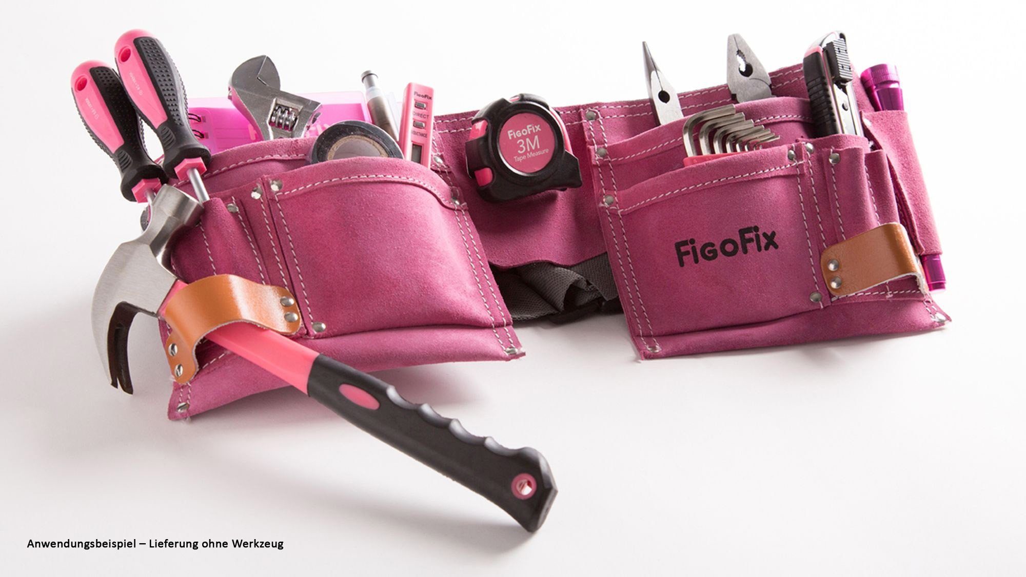 Werkzeugtasche, Werkzeuggürtel Figofix qpool24 rosa
