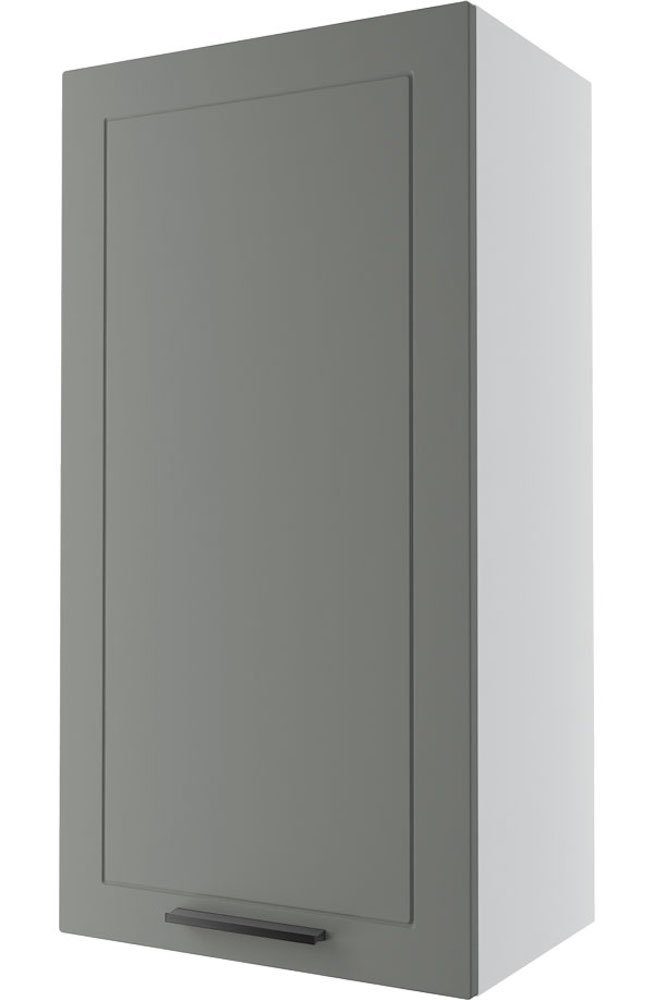 Front- matt wählbar Klapphängeschrank Korpusfarbe Kvantum 50cm und Feldmann-Wohnen 1-türig (Kvantum) weiß