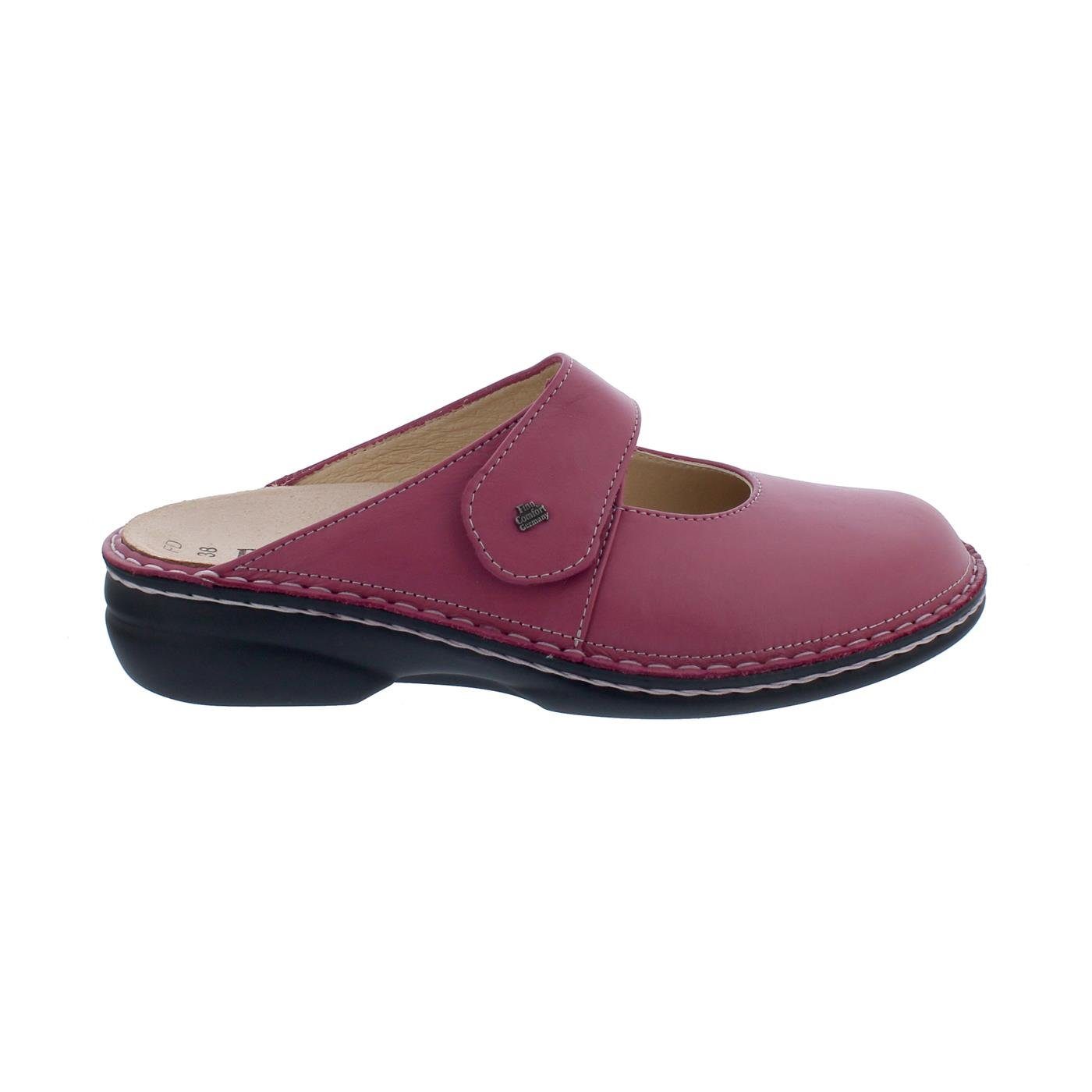 Finn Comfort Stanford Clog, Classic - Linie, Nube, (Glattleder), Azalea, Wechselfuß Clog