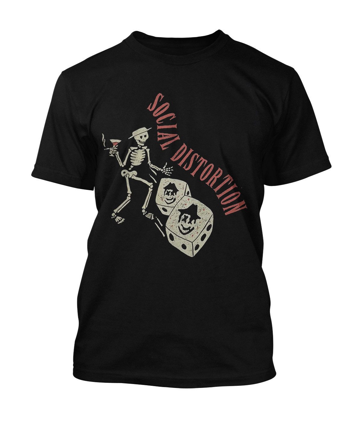 Social Distortion T-Shirt Skully Dice Vintage Skully Dice Vintage