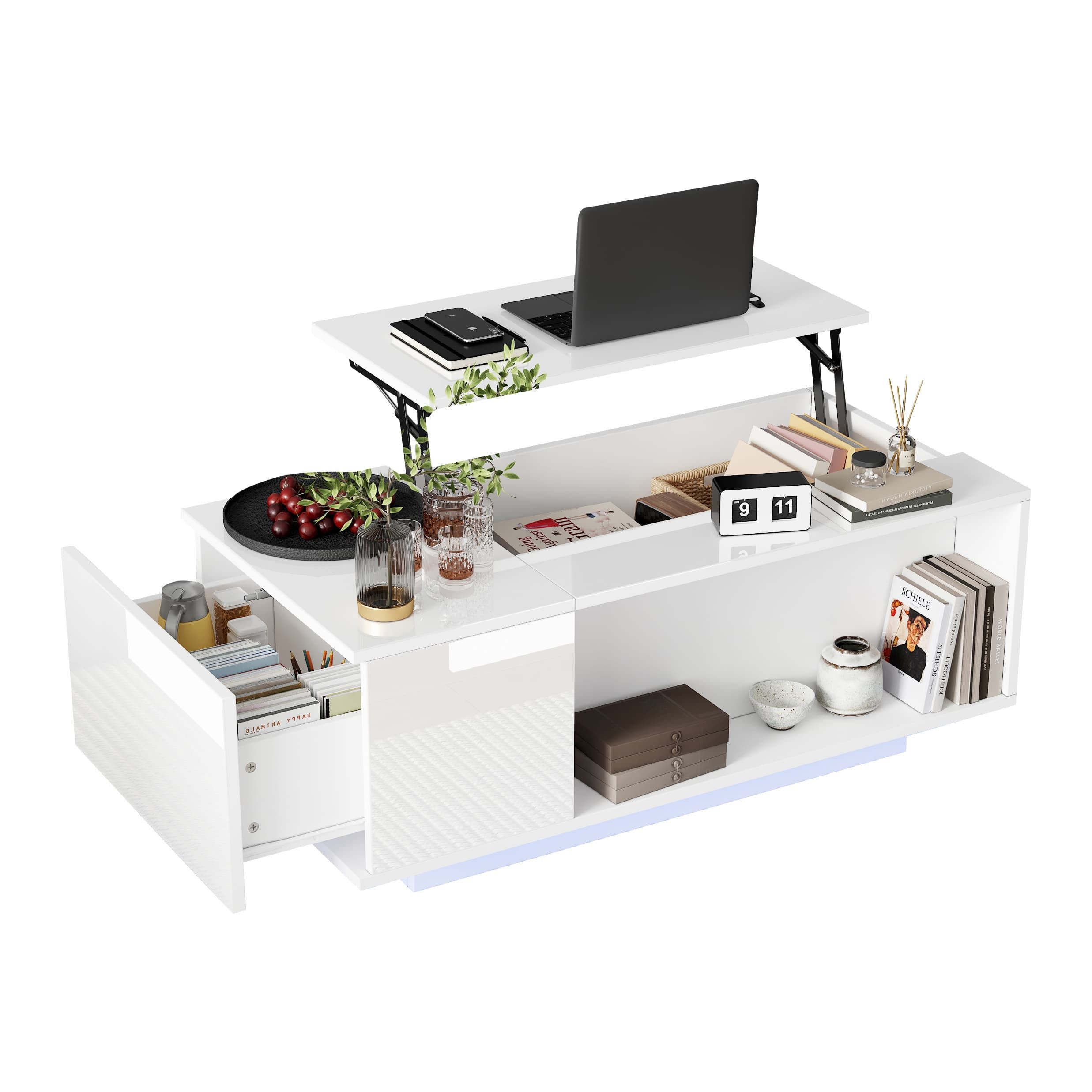 BlingBin Couchtisch 100*50*40cm Höhenverstellbarer Kaffeetisch mit günstig online kaufen
