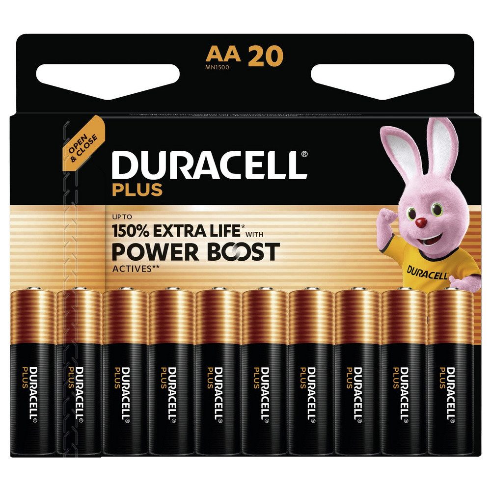 Duracell Duracell Plus Power Boost Mignon (AA)-Batterie 1.5 V 20 St. Batterie