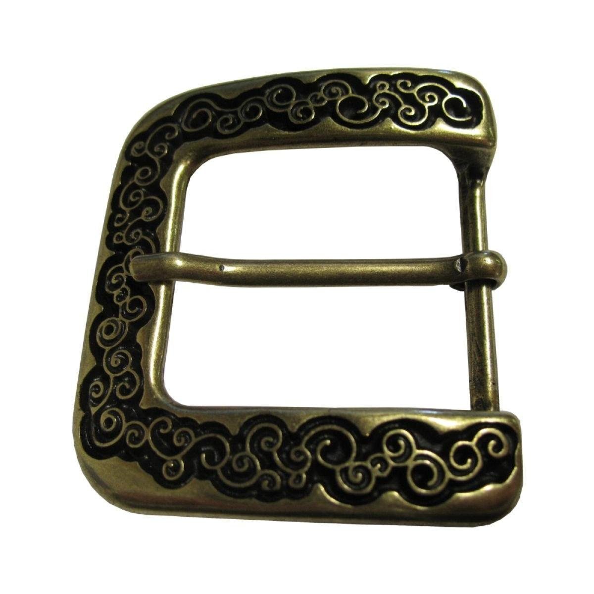 BELTINGER Gürtelschnalle Ornamente 4,0 cm - Buckle Wechselschließe Gürtelschließe 40mm - Für di (1-St)