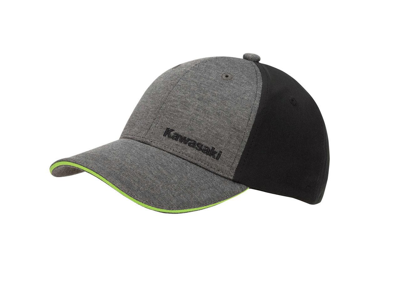 Kawasaki Baseball Cap Kawasaki Sports Cap Base Cap Mütze schwarz grau