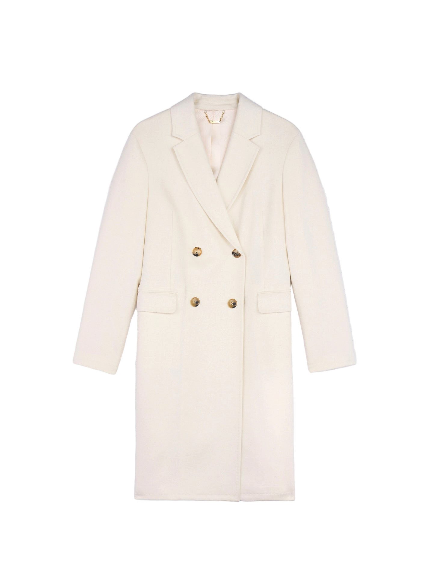 GOBI Cashmere Wollmantel Kaschmir Mantel mit Kerbe am Revers