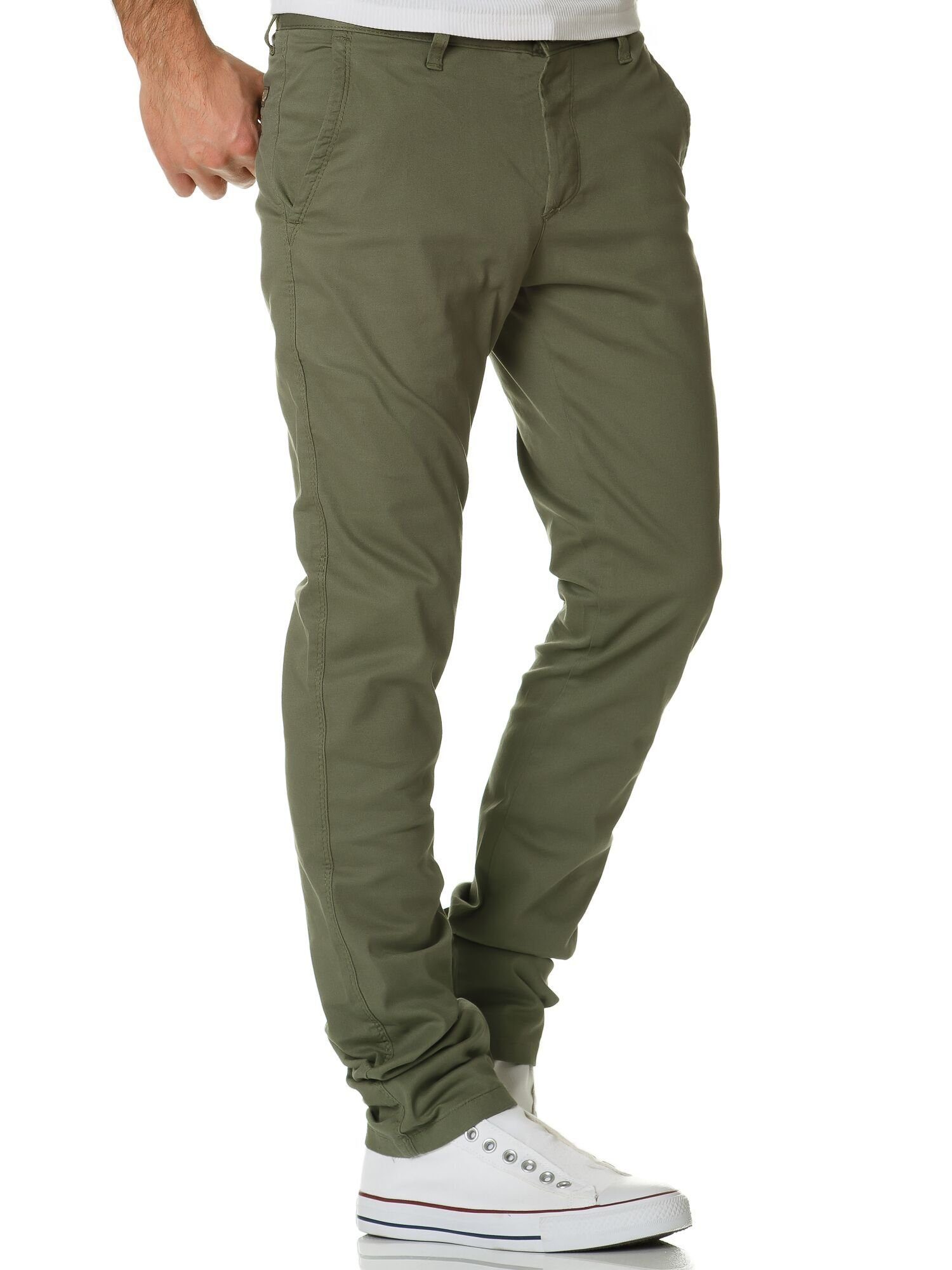 Amaci&Sons Chinohose WASHINGTON Slim Fit Chino mit Stretch Herren Regular Slim Stretch Chino Hose Fit