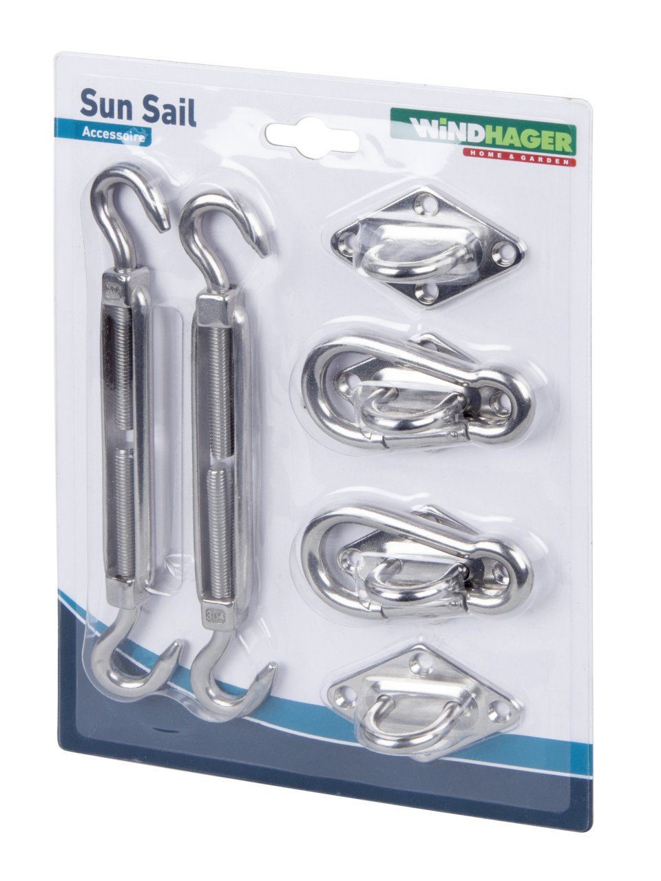 Windhager Sonnensegel Windhager Befestigungsset f. Sonnensegel 8-teilig
