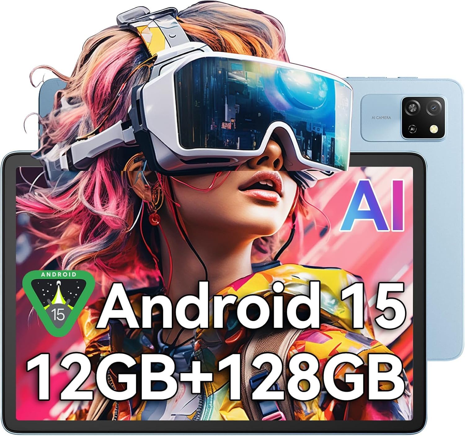 blackview Tab60Wifi Android 15 Tablet (10.1", 128 GB, Android 15, HD, WLAN6)