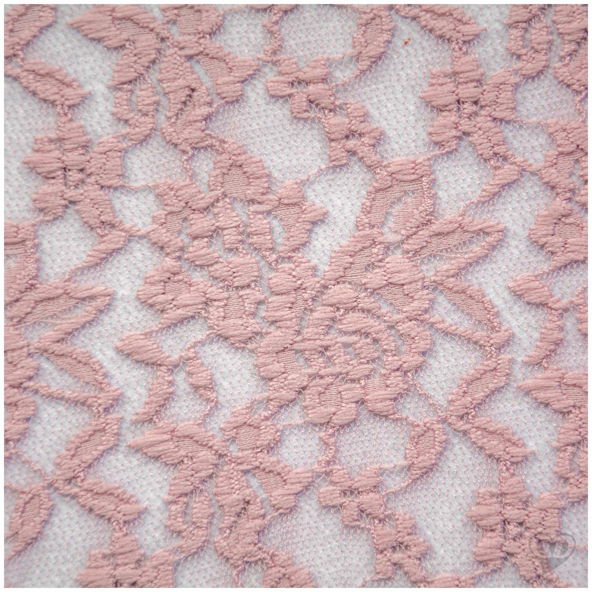 maDDma Stoff Spitzenstoff elastisch Meterware 145cm breit Blumenmuster 145g/m², dry rose