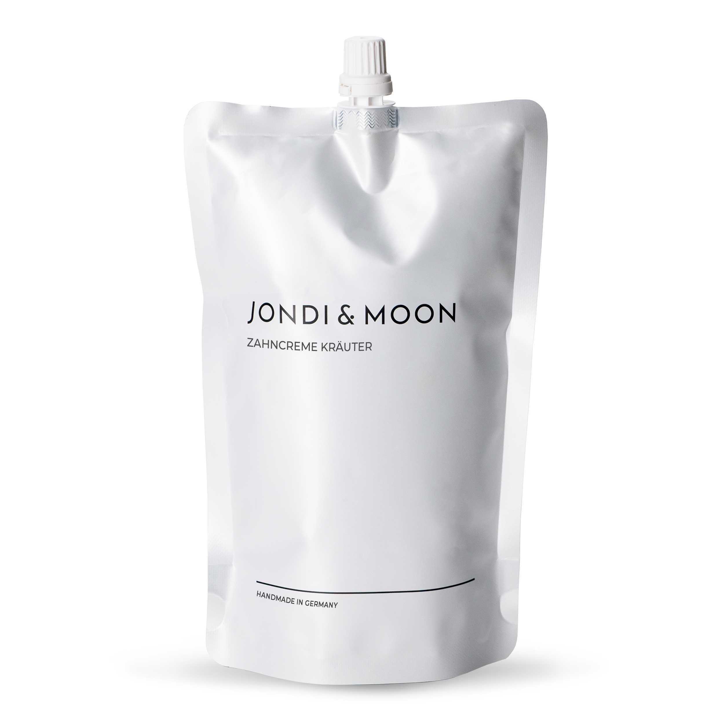 JONDI&MOON Zahnpasta Zahncreme Kräuter Nachfüllbare Zahncreme mit Fluorid