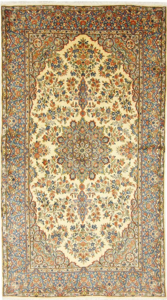 Orientteppich Kerman 144x262 Handgeknüpfter Orientteppich / Perserteppich Läufer, Nain Trading, rechteckig, Höhe: 12 mm