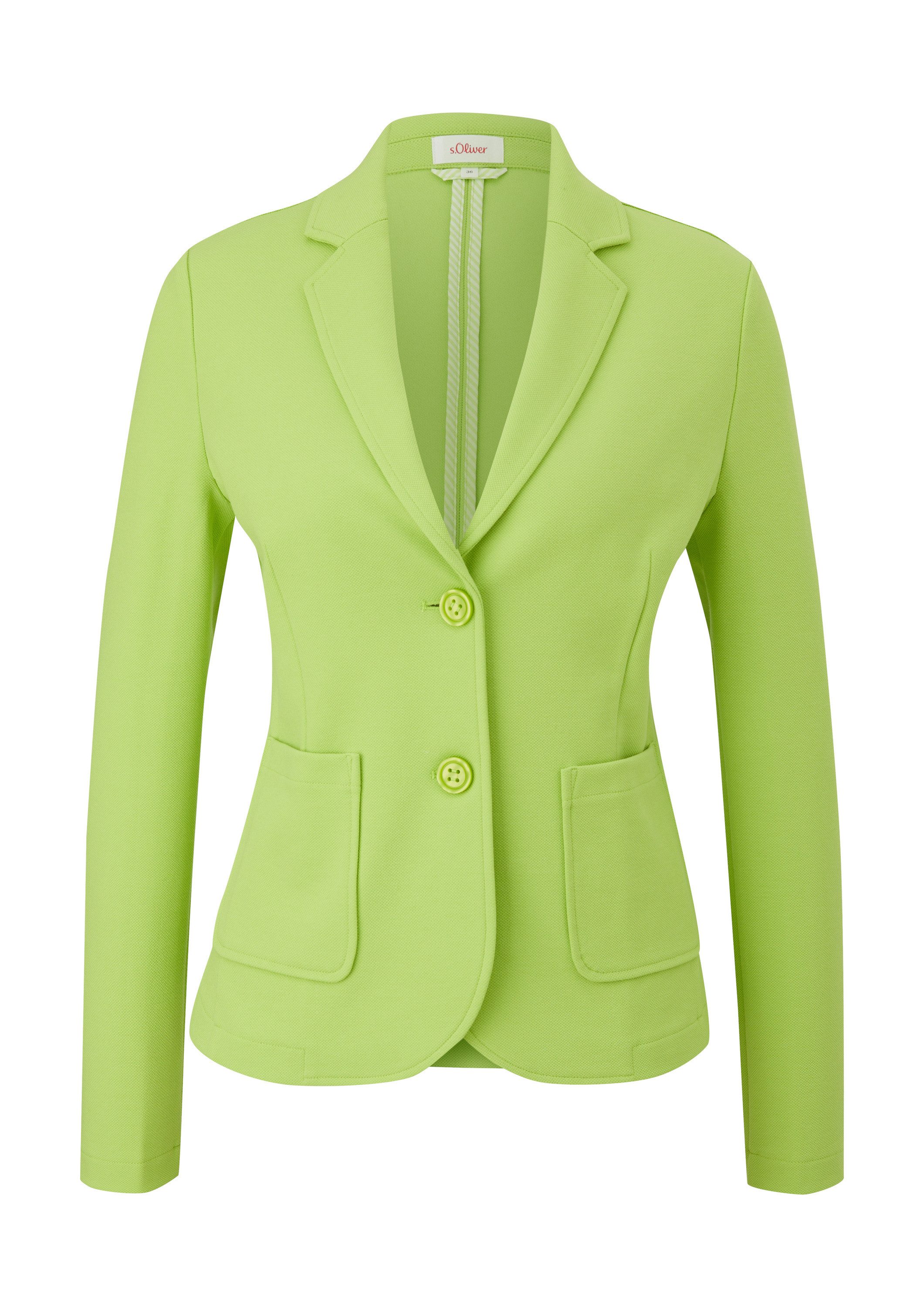 s.Oliver Jackenblazer Indoor-Blazer Blazer aus strukturiertem Jersey günstig online kaufen