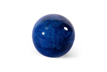 Teramico Dekokugel Gartenkugeln Keramik 3er Set Blau glasiert, 100% Frostfest