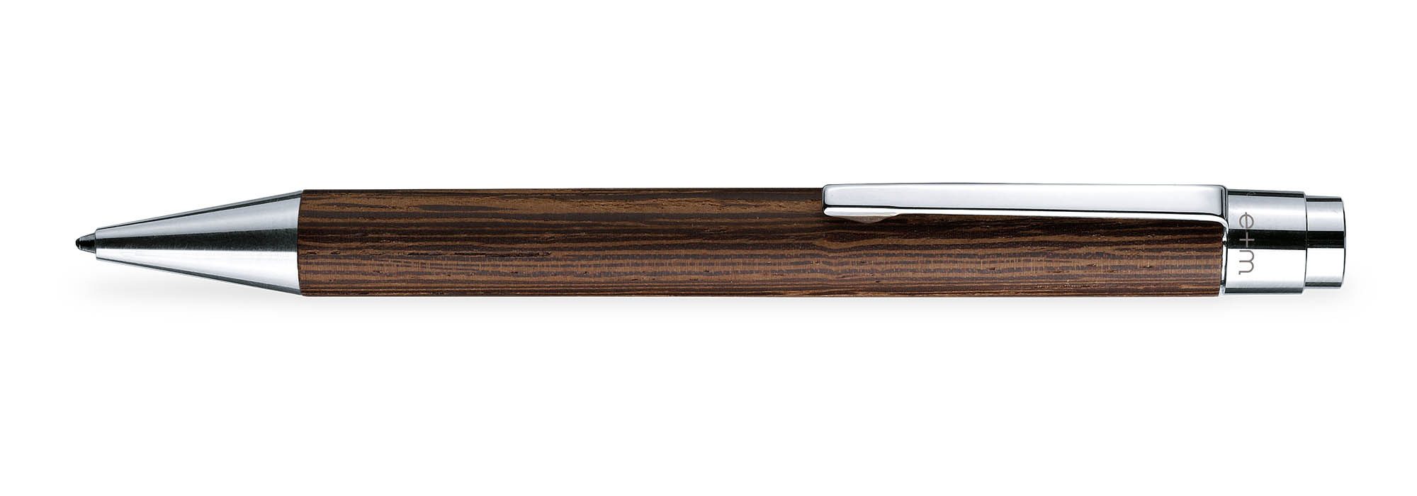 e+m Kugelschreiber VIVO Holz Kugelschreiber, Edler Druckkugelschreiber aus Holz – Persönlich & einzigartig