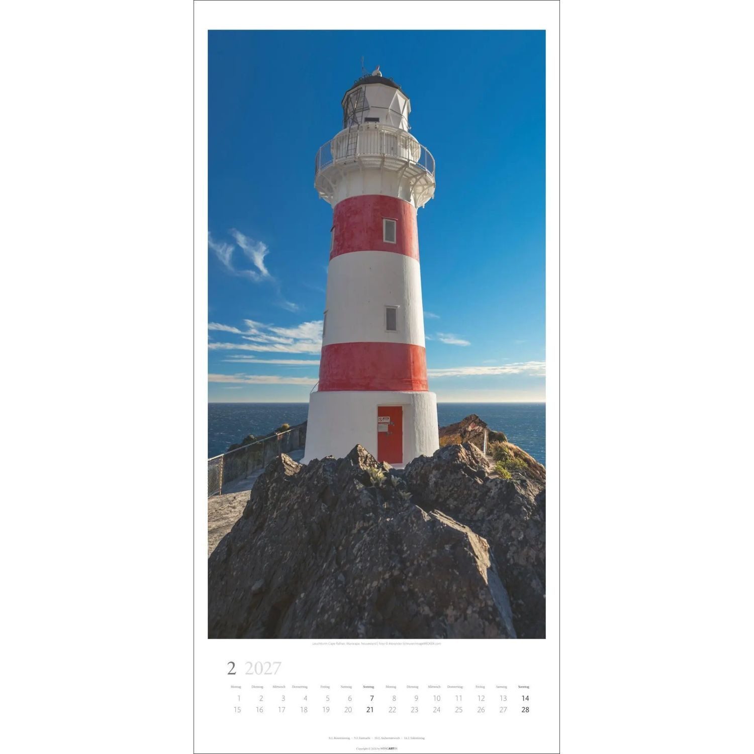 Wandkalender Leuchttürme Kalender 2027