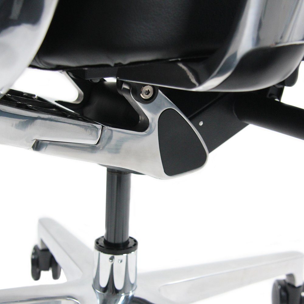 Leder ergonomisch Luxus Armlehnen Drehstuhl Bürostuhl mit Chefsessel VERMONT (1 OFFICE St), hjh