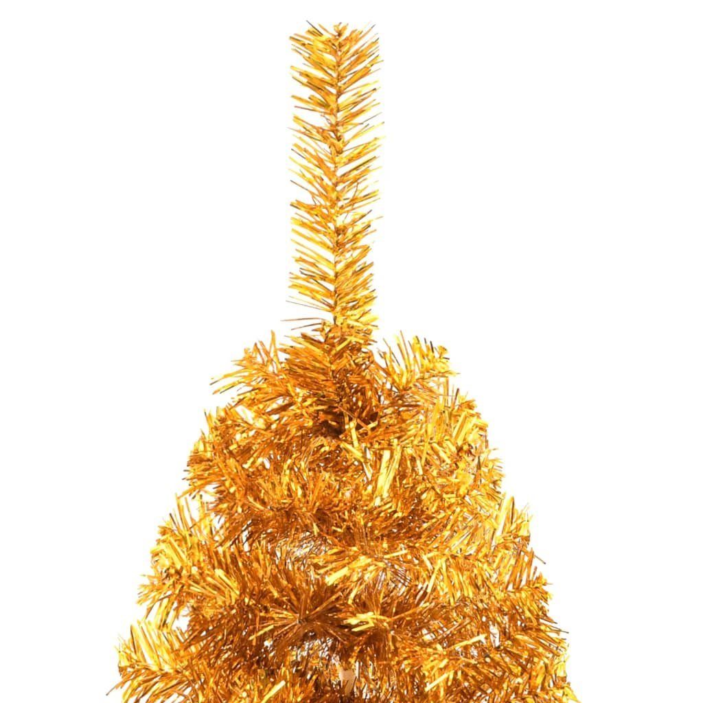 Künstlicher Ständer Weihnachtsbaum Halb-Weihnachtsbaum PET Gold furnicato 240 Künstlicher mit cm