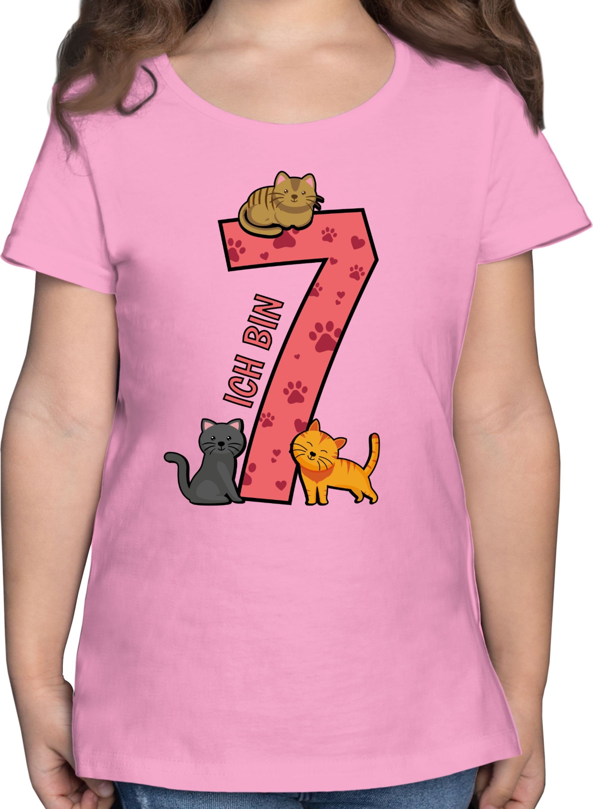 T-Shirt Katzen Siebter