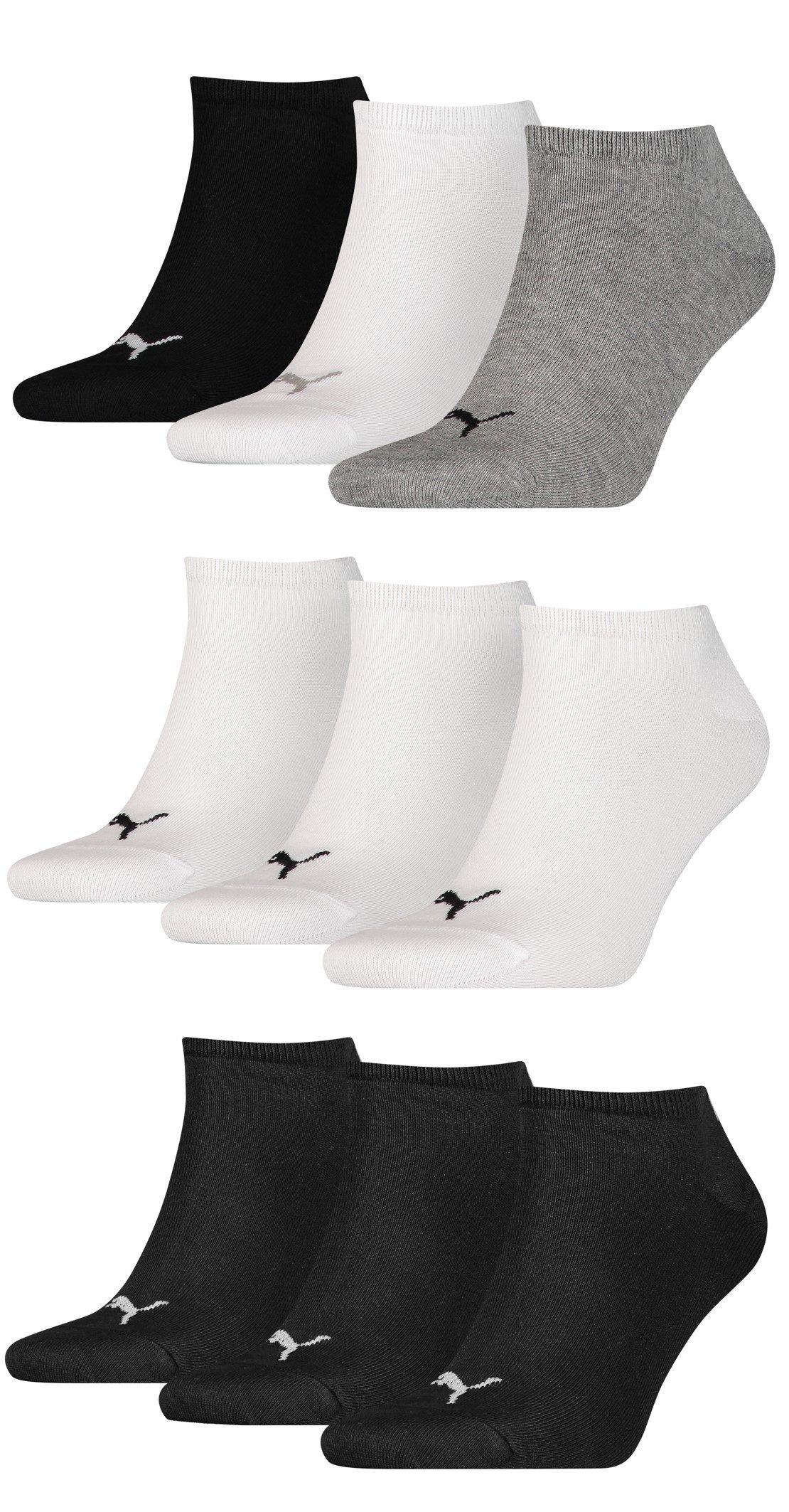 PUMA Sportsocken Puma Sneakersocken Füsslinge Sport im 9er Pack