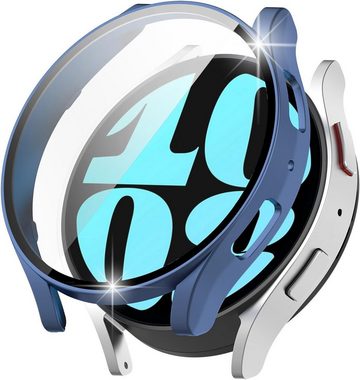 MSM Smartwatch-Hülle Hülle für Samsung Galaxy Watch 6 40mm / 44mm Schutzglas Case