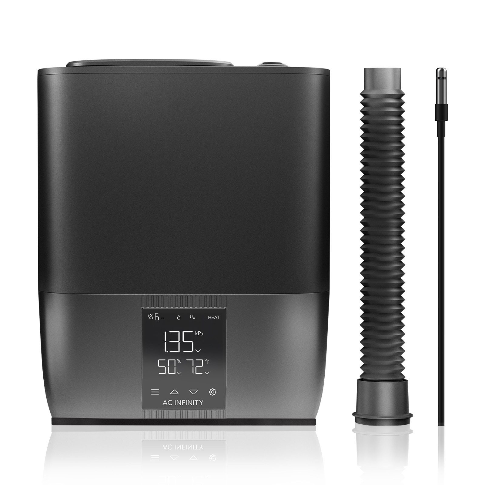 AC INFINITY Luftbefeuchter Cloudforge, 9 l Wassertank, Warm- und Kaltnebel-Luftbefeuchter mit VPD- und Feuchtigkeitssteuerung