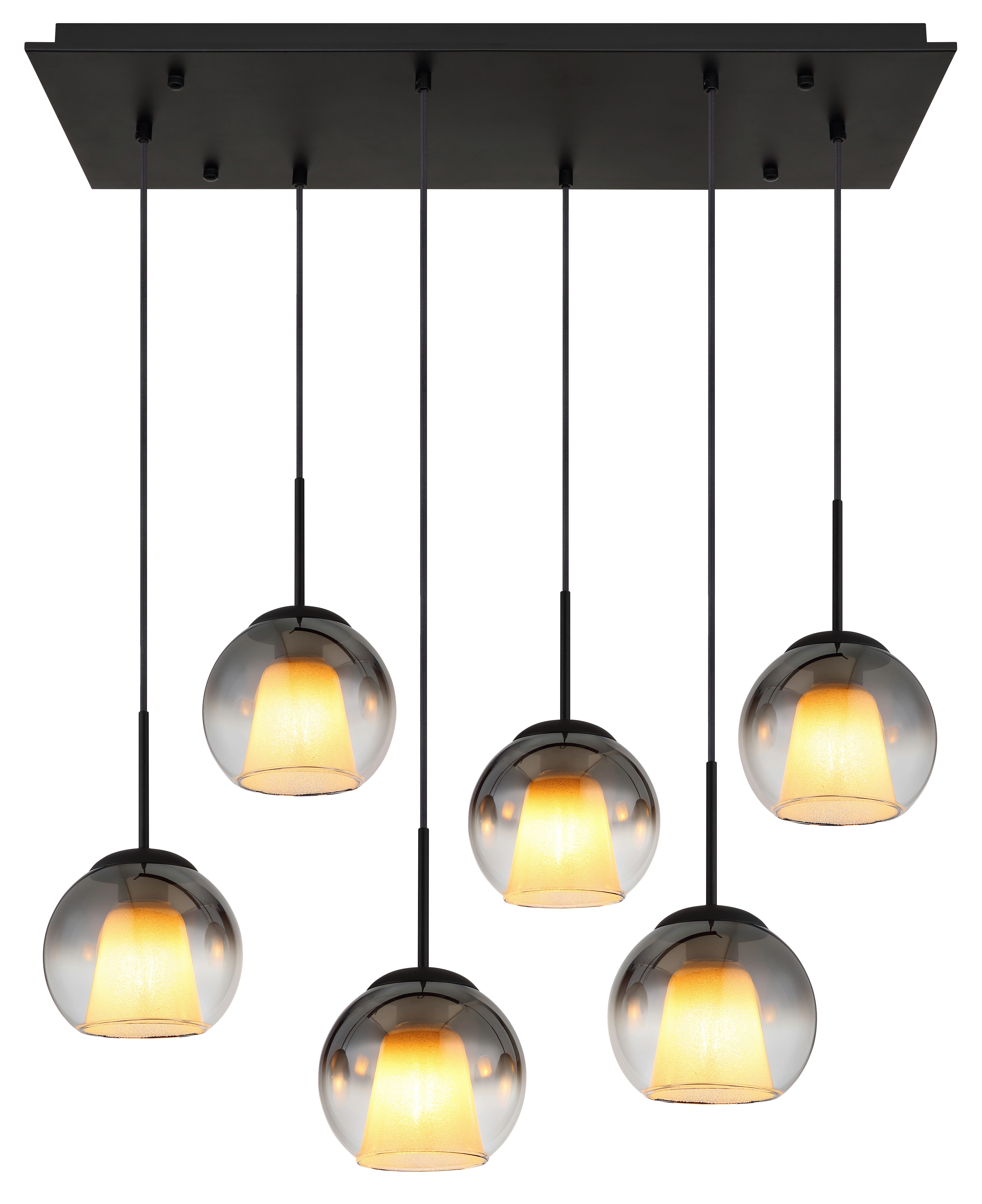 GLOBO LIGHTING Hängeleuchte BARRY, ohne Leuchtmittel, Hängelampe/Pendelleuchte/Esszimmer/Wohnzimmer/Esstisch