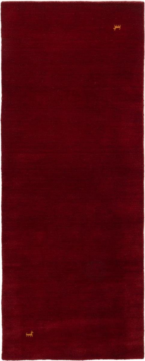 Nain Trading Orientteppich Loom Gabbeh Red 79x301 Moderner Orientteppich Läufer, rechteckig, Höhe: 12 mm
