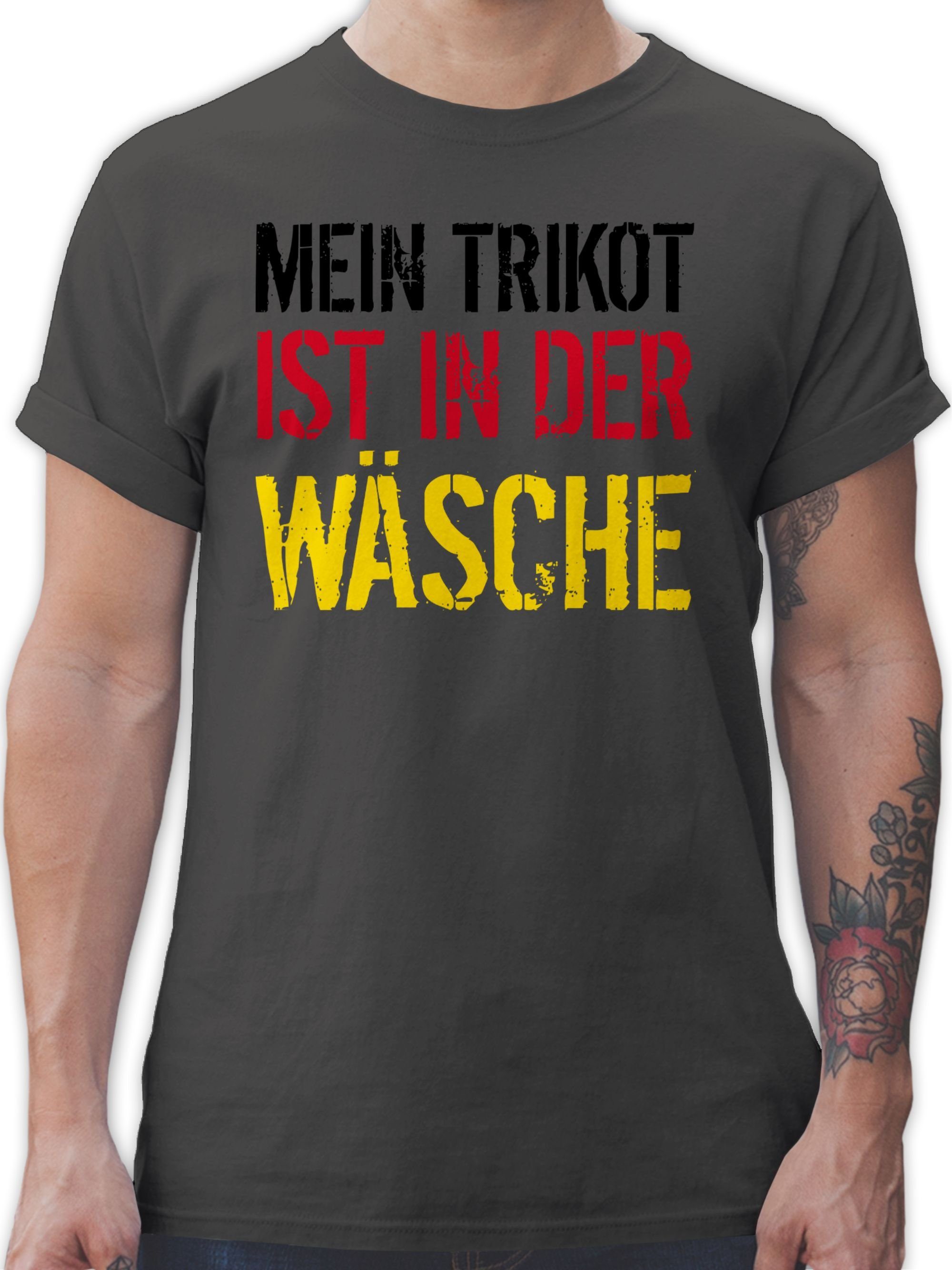 EM Deutschland T-Shirt Trikot 2 ist Dunkelgrau Mein Fussball WM in Wäsche der 2024 Shirtracer