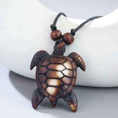 Eyecatcher Edelstahlkette Schöne Schildkröte Halskette Halsband mit Meeresfeeling Naturfans (kein Set)