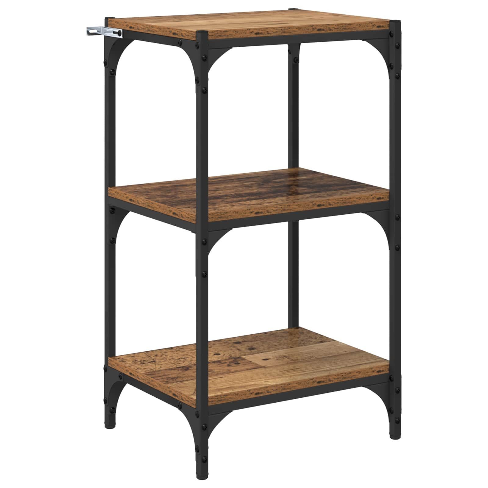 vidaXL Bücherregal Bücherregal Altholz 40 x 33 x 70,5 cm Holzwerkstoff, 1-tlg.