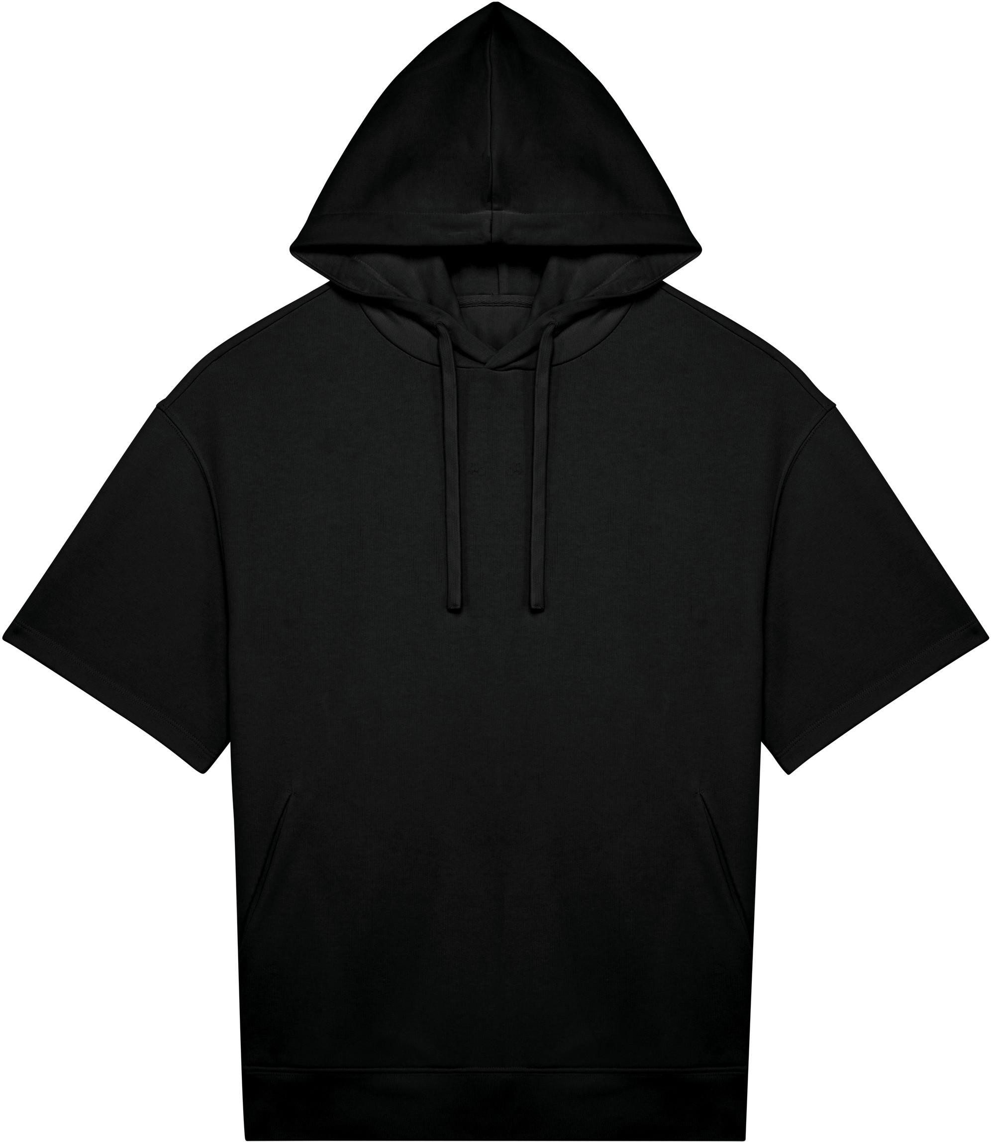 Rundhalsshirt Umweltfreundliches Unisex Kapuzen-Sweatshirt mit überschnitt