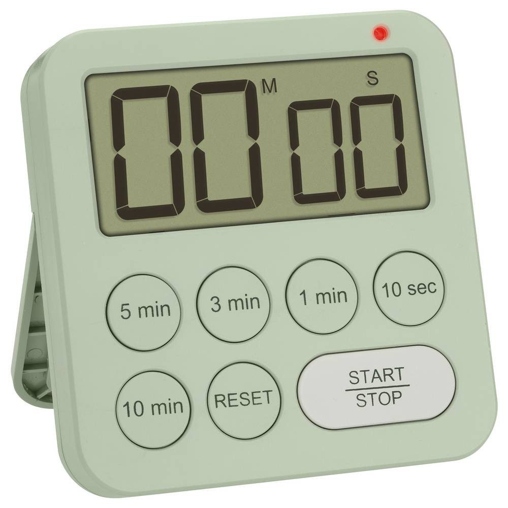TFA Dostmann Intervall-Timer Digitaler Timer und Stoppuhr Timer Grün digital 38.2056.04, 1 Timerzeit