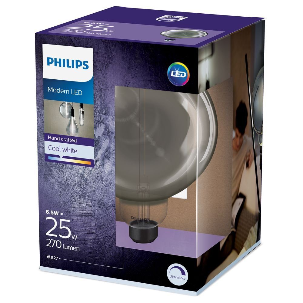 Philips LED-Leuchtmittel LED Lampe n.v, E27, klar, 4000 ersetzt G200, Globe 25W, 