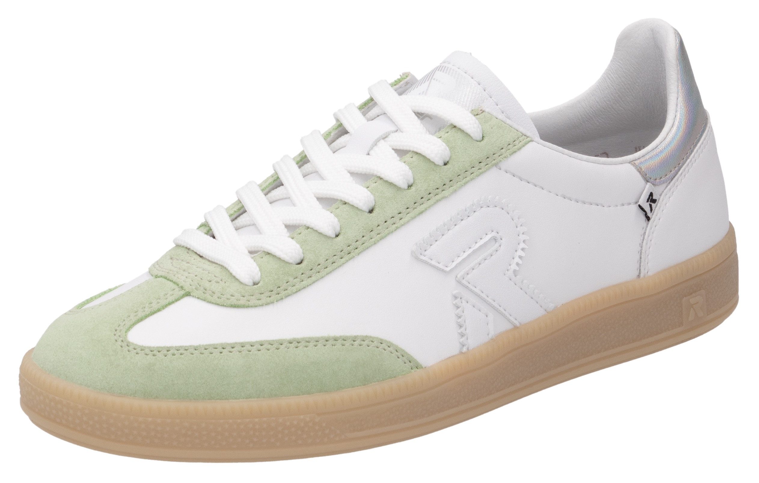 RIEKER Sport San Diego Swing2GO Sneaker, Retro-Sneaker, Freizeitschuh, Halbschuh mit herausnehmbarem Fußbett