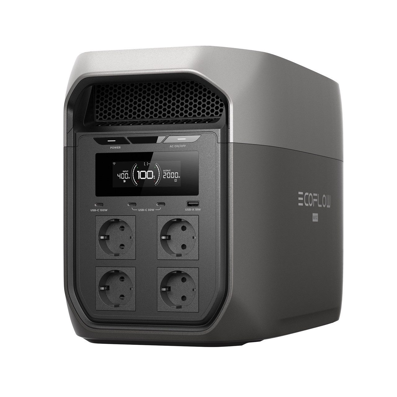 Ecoflow EcoFlow Delta 3 Max PowerStation 0% MwSt. (Angebot § 12 Abs. 3 UstG) Powerstation Dieses Angebot richtet sich ausschließlich an Privatkäufer und beinhaltet den Mehrwertsteuersatz von 0% gem. §12, Abs. 3 UstG (220-240 VAC V), Intelligente Ausgangssteuerung