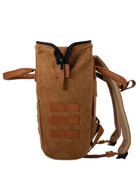 CABAIA Tagesrucksack Adventurer S Cord (3-tlg), Cord-Rucksack mit austauschbaren Vordertaschen