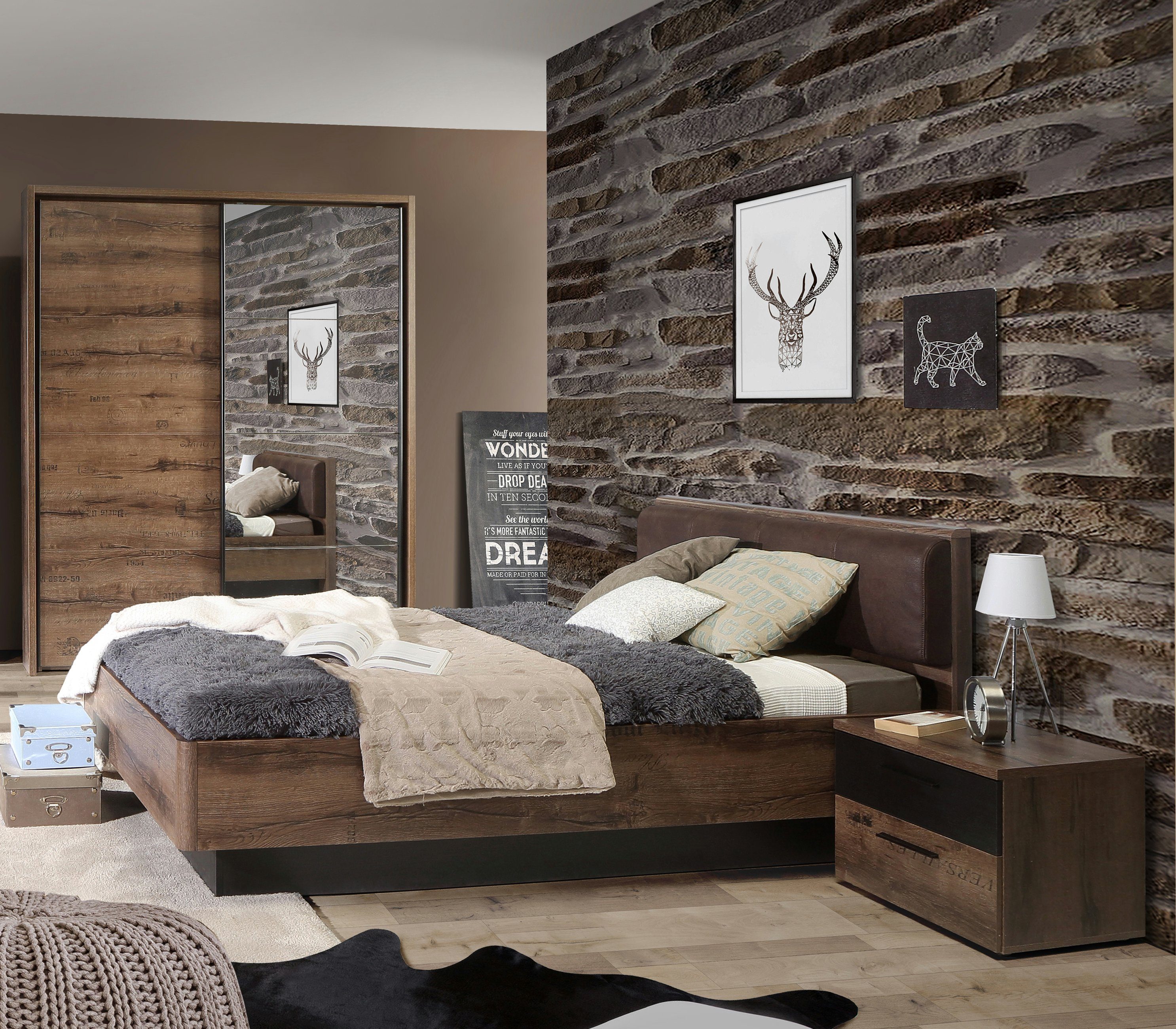 möbel-direkt.de Jugendzimmer-Set Jacky, (Kompett Set, 5-tlg., in verschiede günstig online kaufen