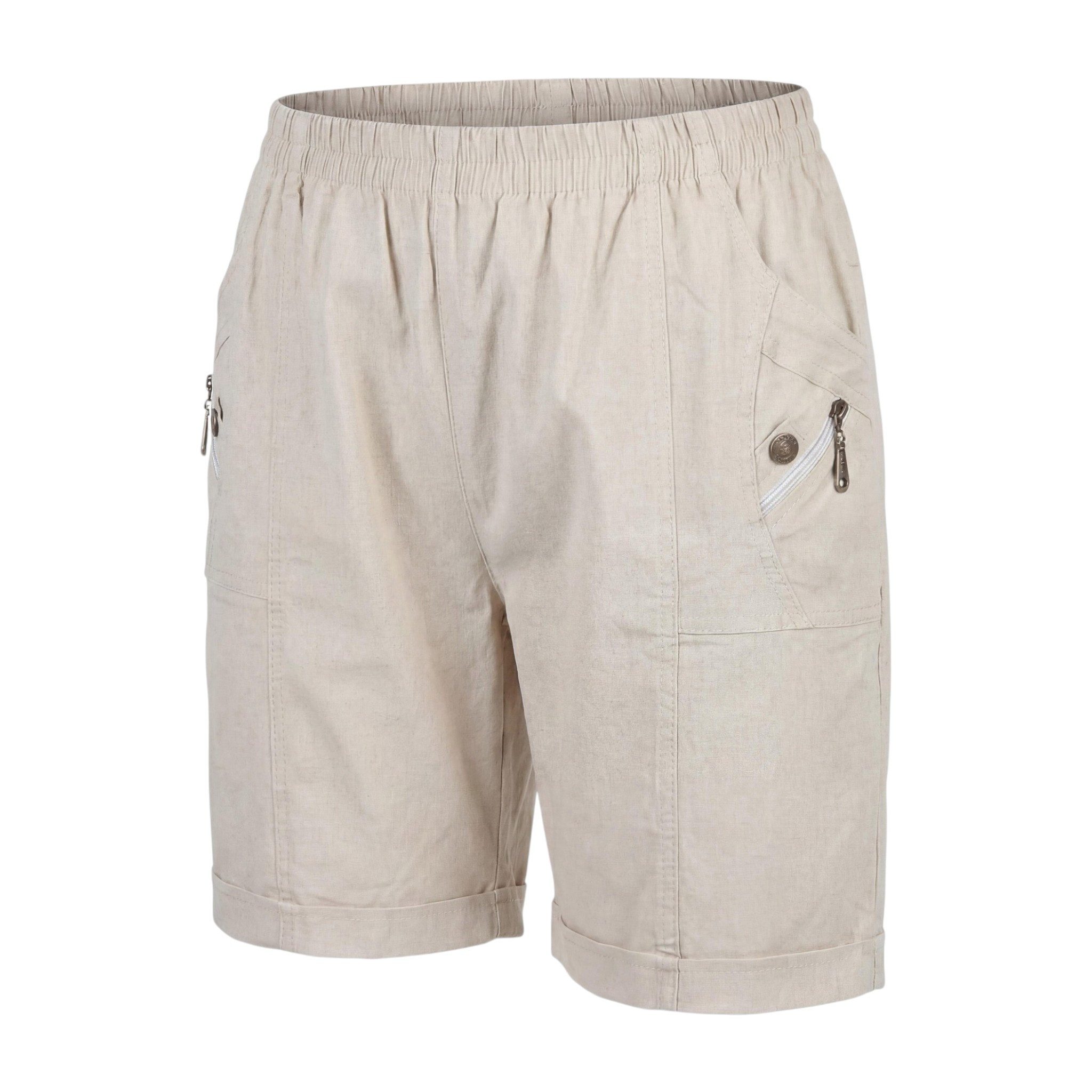 Cherry Berry Shorts Kurze Damen Sommerhose leichte Damen Shorts Strandshorts Größe 38/40 bis 52/54, Stretchbund