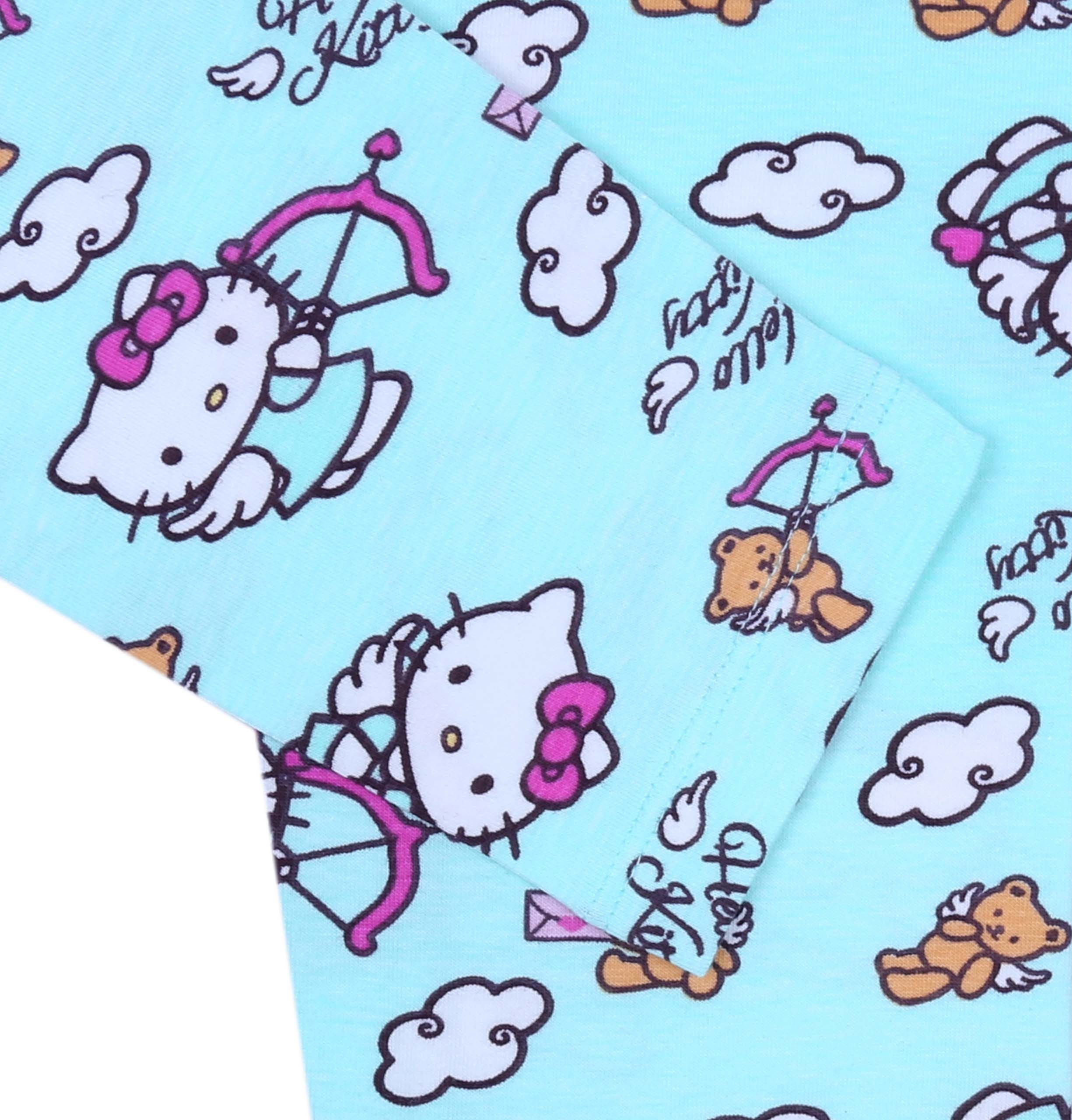 Hello Kitty 7/8-Leggings Türkisfarbene Leggingshose für Mädchen HELLO KITTY 3 Jahre