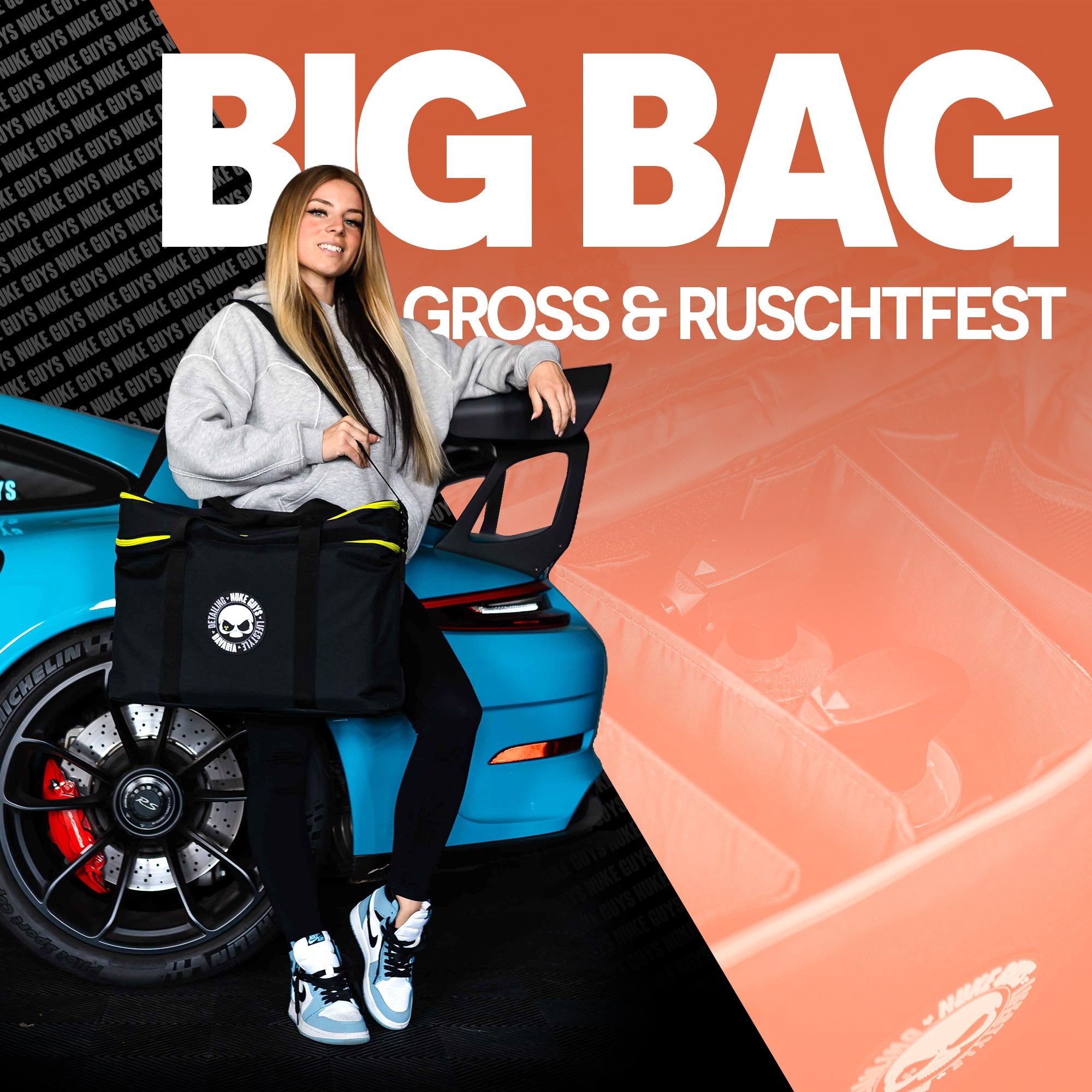 Nuke Guys Aufbewahrungstasche Auto Kofferraumtasche Detailing Bag Big (1-tlg), Detailing Bag mit Klett für optimale Fixierung